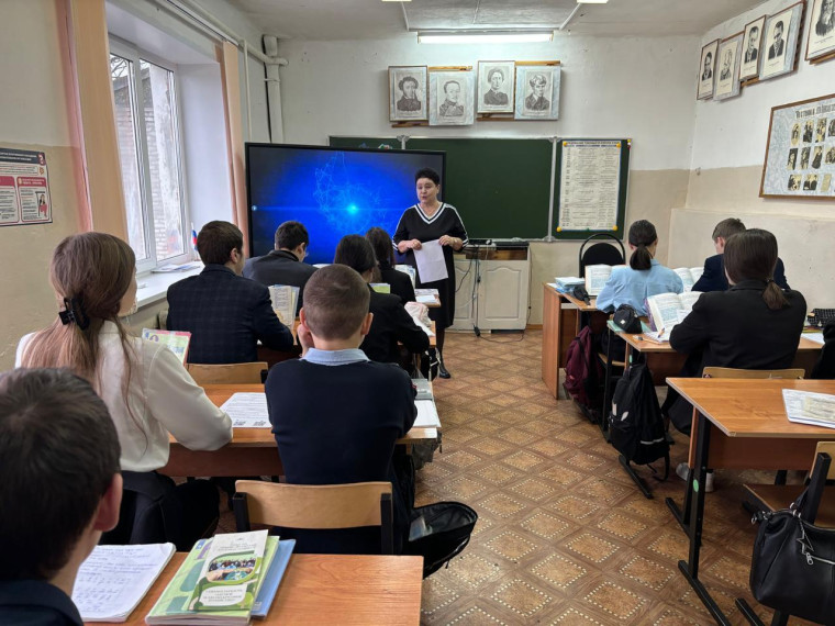 Агитационная работе с обучающимися 9 класса.